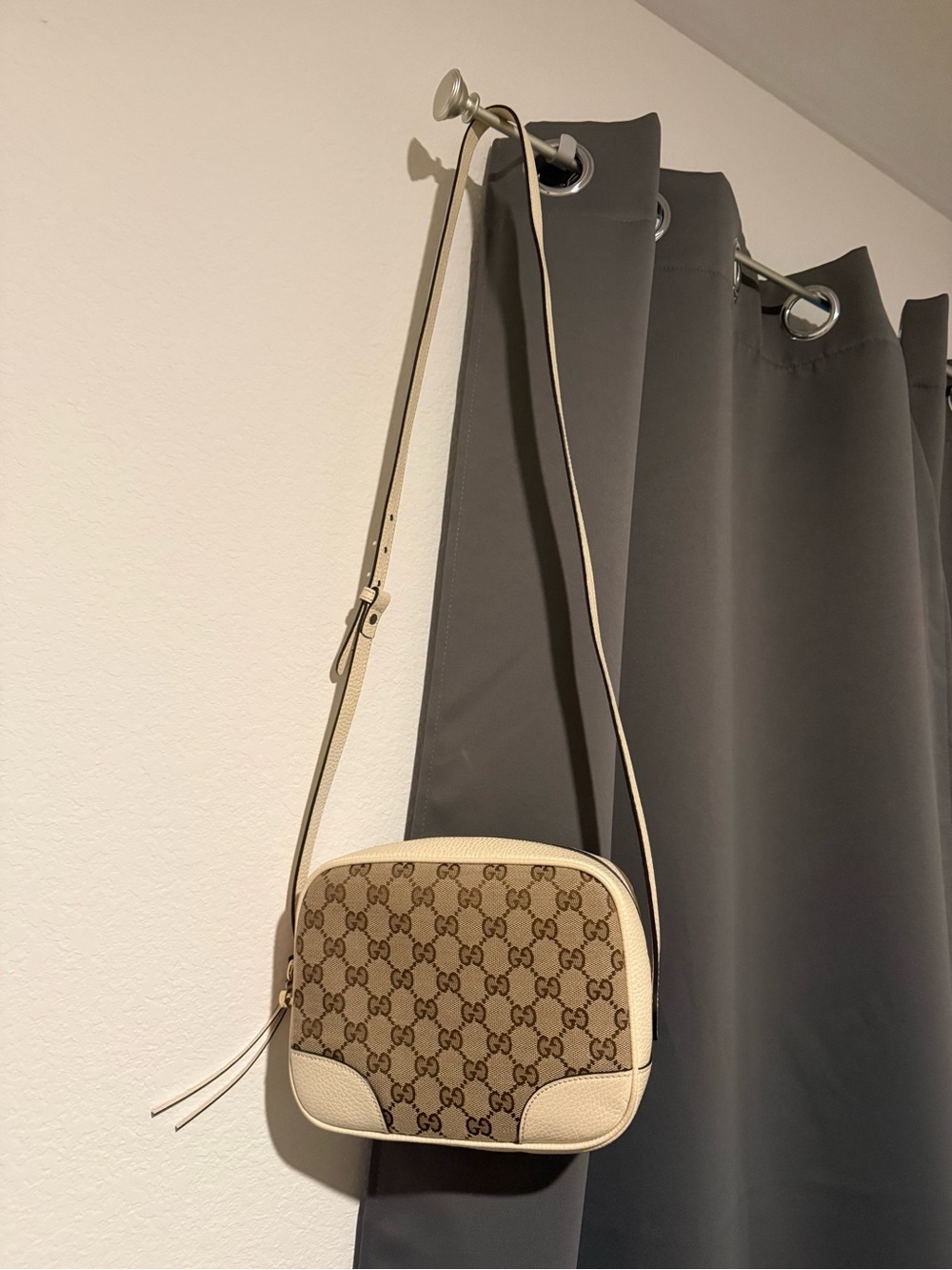 Gucci Beige Monogram Crossbody Bag